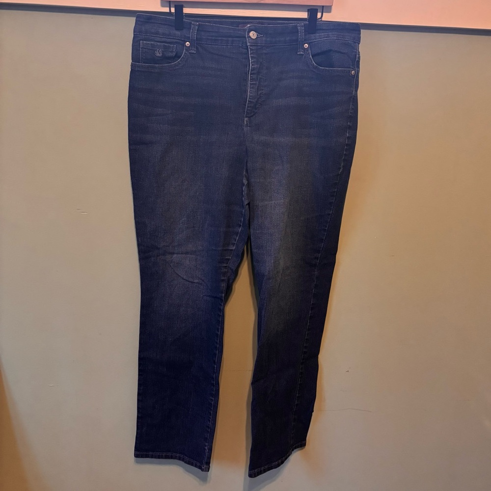 Gloria Vanderbilt Dark Blue Straight Leg Jeans